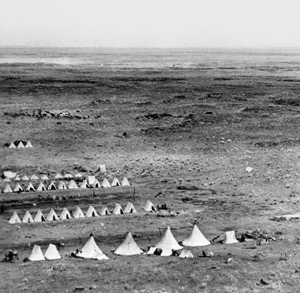 Army encampment during the Modoc War near Tule Lake