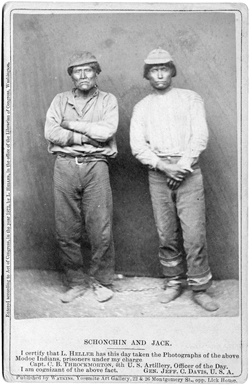 Schochin and Jack in leg chains after capture