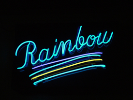 sign inside Rainbow Ballroom
