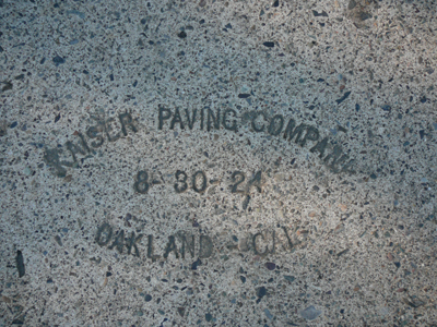 Kaiser Paving Company concrete stamp